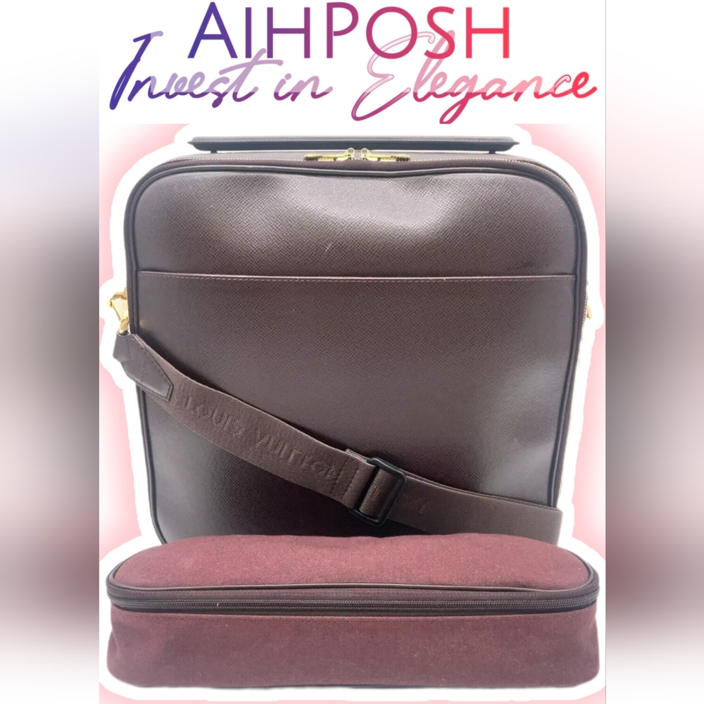 Louis Vuitton Taiga Porte Ordinateur Tura Avec Bandouliere (Date Code: SP0011)